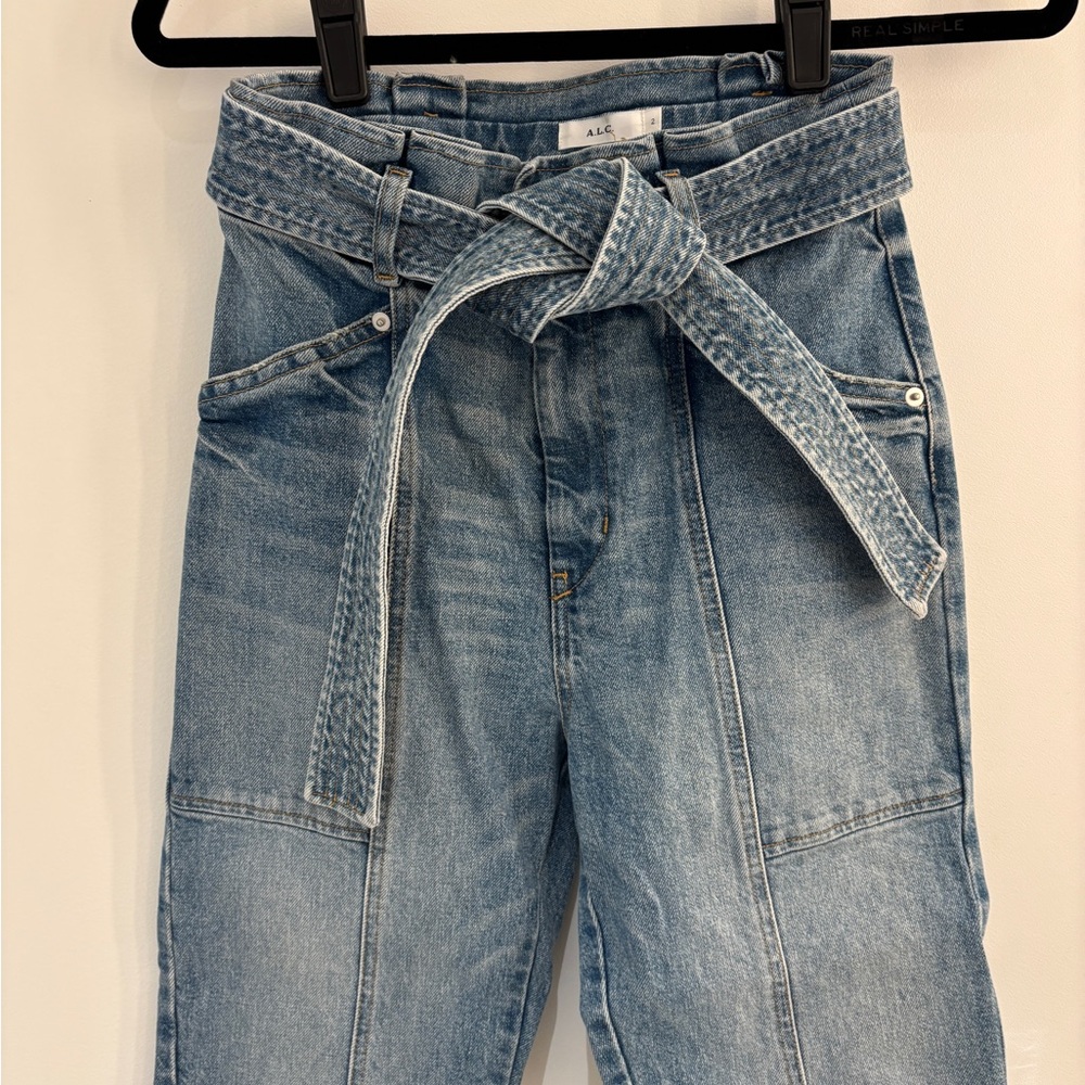 A.L.C. High Rise Blue Jeans Classic Style